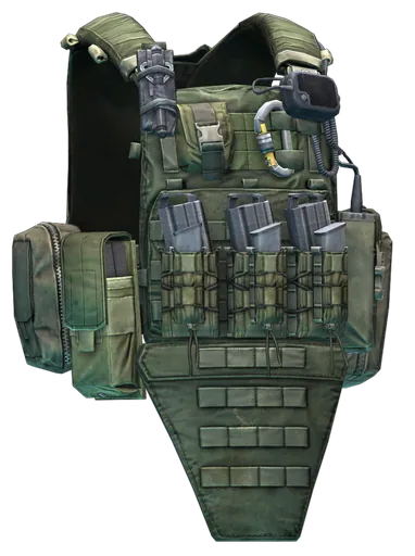 Разгрузочный жилет с бронепластинами Crye Precision "AVS" (Ranger Green) в Escape from Tarkov