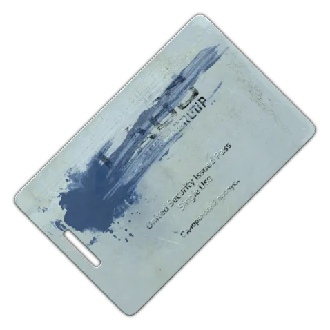 Cartão marcado com tinta azul em Escape from Tarkov