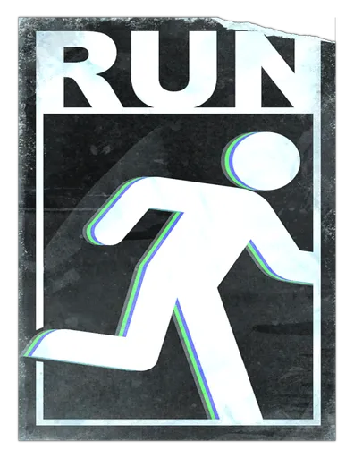 Плакат RUN в Escape from Tarkov